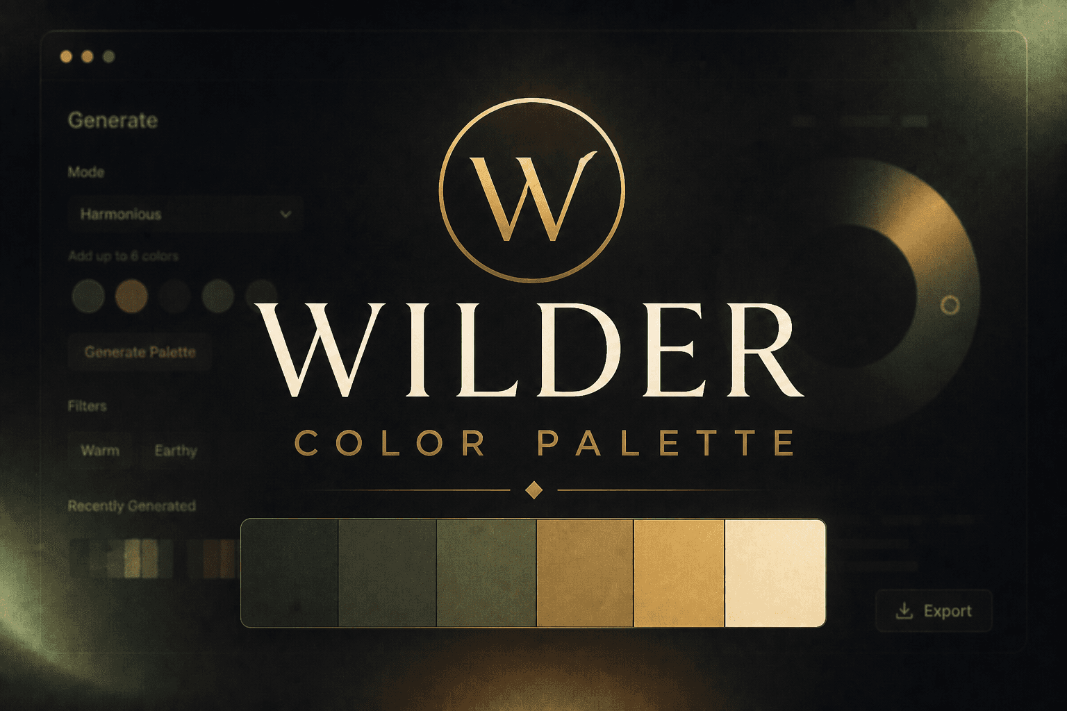 Wilder Workspace (Desktop Edition) wilder color palette generator