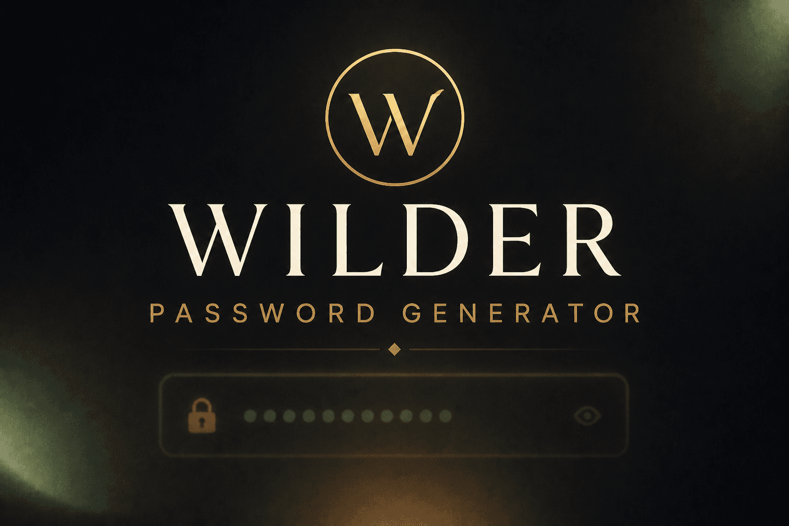 Wilder Workspace (Desktop Edition) wilder password generator