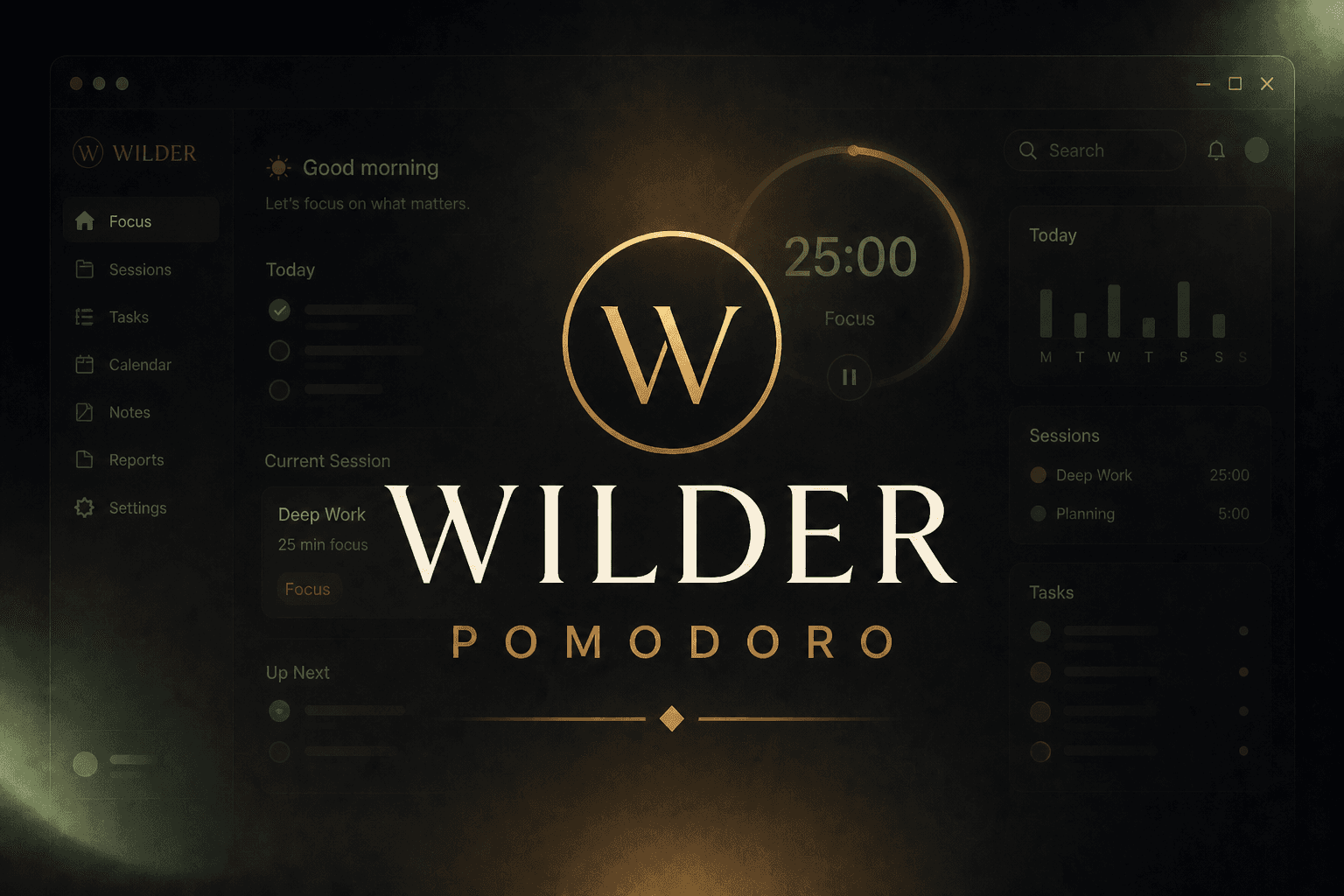 Wilder Workspace (Desktop Edition) wilder pomodoro timer
